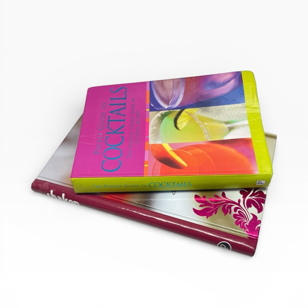 Cocktail Recipe Book Bundle Mixology Hardcover + Pocket Guide Set